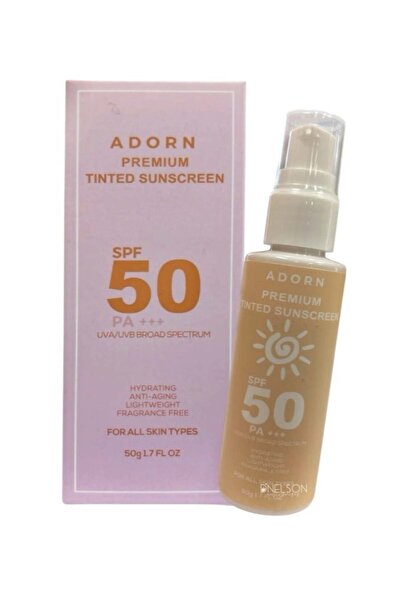 ADORN واقي شمس ملون فاخر بعامل حماية من الشمس 50، 50 جم