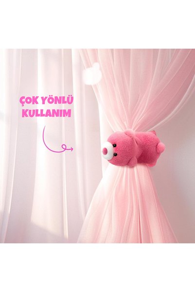 TUENGİ STORE Cute Plush Teddy Bear Bracelet Plush Toy Attached to Wrist Slap Teddy Bear Bracelet and Decor 25 cm