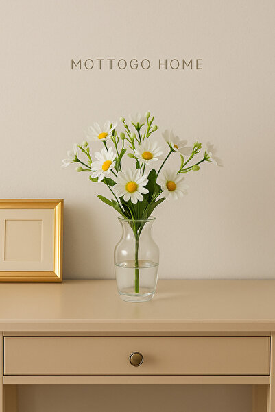 Mottogo Papatya Yapay Çiçek Buketi