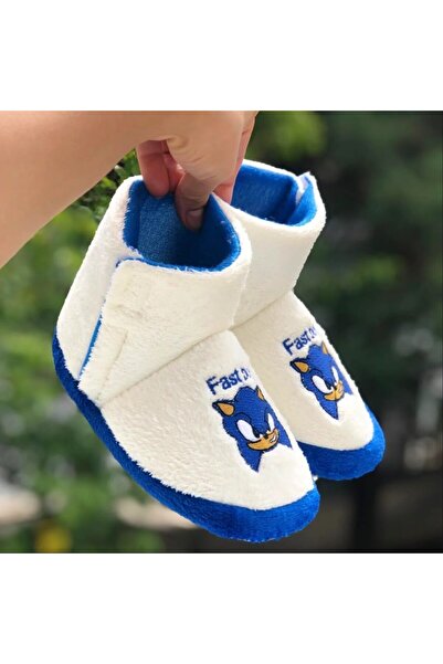 Pandalina Çocuk Panduf CırtCırtlı Kaydırmaz Taban Figürlü Terletmez Üşütmez Anaokulu Kreş Ev Pandufu