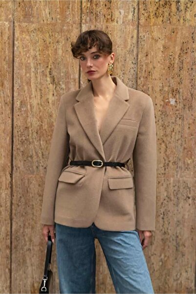 cemo Premium Kalite Tay Tüyü Blazer