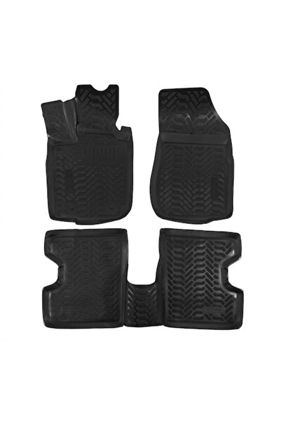 Dacia Covorașe auto din cauciuc premium, tip tavă, Logan, 2012-, 4 bucăți