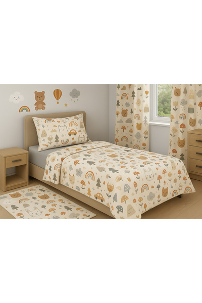 sehra Pillowcase 70% Cotton Mold Rose Flower Geometric Car Nautical Star Children Patterned