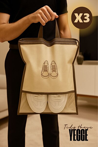 YEGGE Τσάντα αποθήκευσης παπουτσιών τύπου ταξιδιού 3 τεμαχίων - Θήκη παπουτσι...