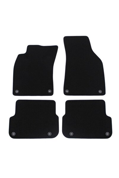 J&J automotive Covorașe auto din velur premium, negre, AUDI A6, 2004-2011, 4 ...