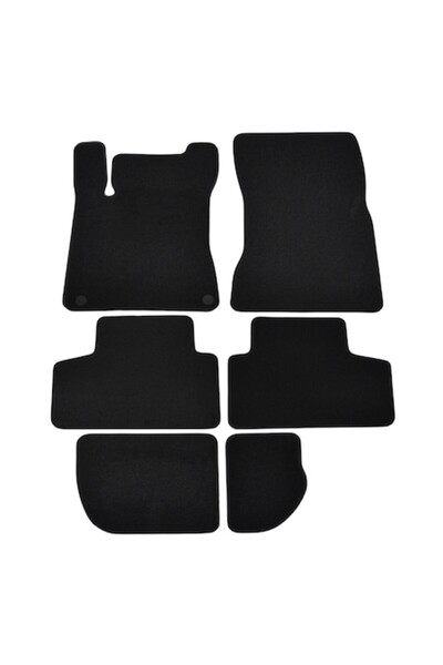 J&J automotive Set covorase din velur Premium negru, MERCEDES GLB (7 locuri),...