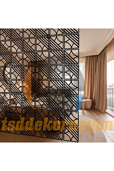 tsddekorasyon Ahşap Tavana Asmalı Sarkıt Dekoratif Oda Bölücü/Paravan/Seperat...