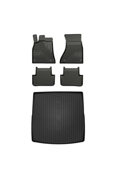 FroGum Set de 5 covorașe auto pentru Audi A4 B8, Frogum, negru
