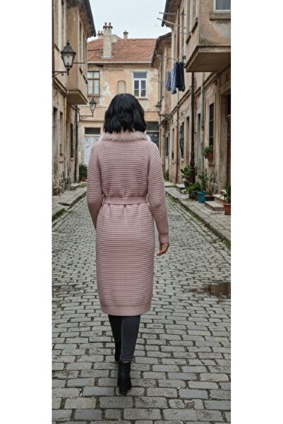 Sum TRİKO YAKA KÜRKLÜ CEKET