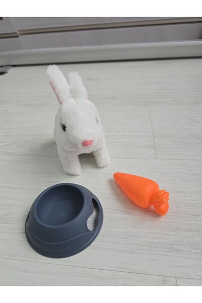 MAXORA SHOP Jucărie iepuraș din pluș electric cu mișcare și sunete