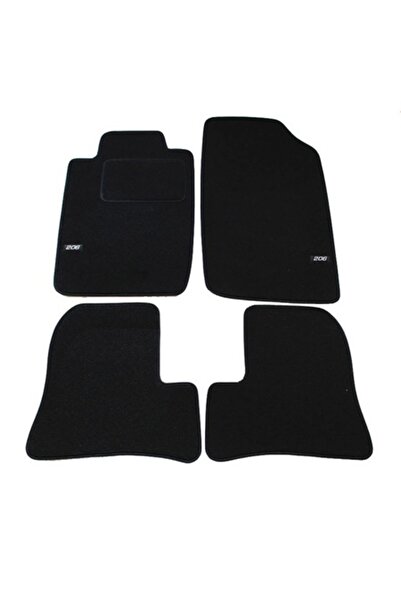 J&J automotive Set covorașe auto cu logo, Peugeot 206, 1998-2005, 4 buc.