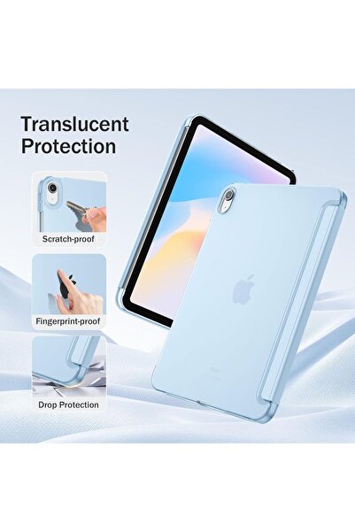 redmud teknoloji İpad 11.Nesil A16 11 İnç/10.Nesil 10.9 İnç Uyumlu Uyku Modlu Yatay Standlı Sert Smart Tablet Kılıfı