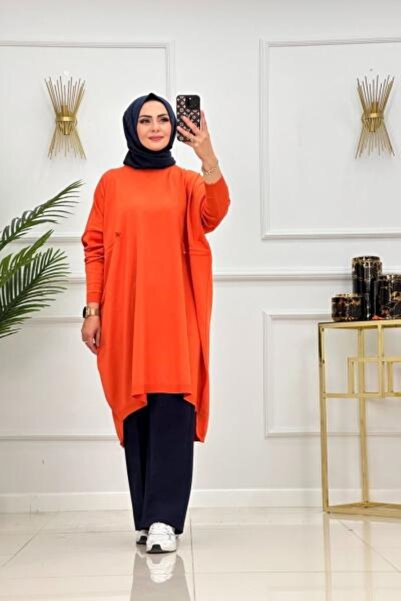 Enans Design Yandan Ruched Detail Hijab Tunic Eslem
