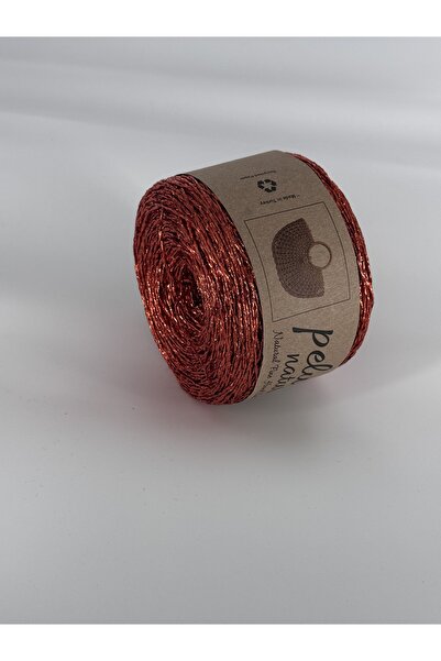 dmtbutik METALİK KAGIT İP ÇANTA SUPLA NAKIŞ ŞAPKA MAKROME ÖRGÜ İPİ 220