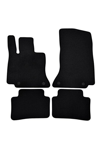 J&J automotive Covorașe auto premium din catifea, negre, Mercedes Clasa C, 20...