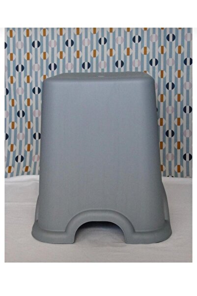 LeesHome Kaymaz Tabanlı Gri Plastik Banyo Taburesi – Dayanıklı ve Ergonomik Tasarım