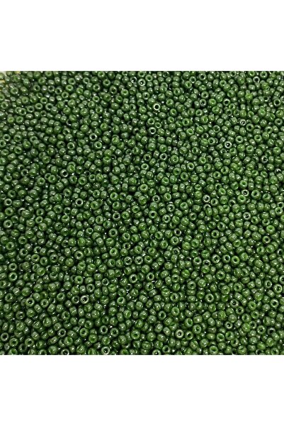 Bi hızlı Miyuki Round (Round) Beads 11/0 Khaki Green 5 Grams