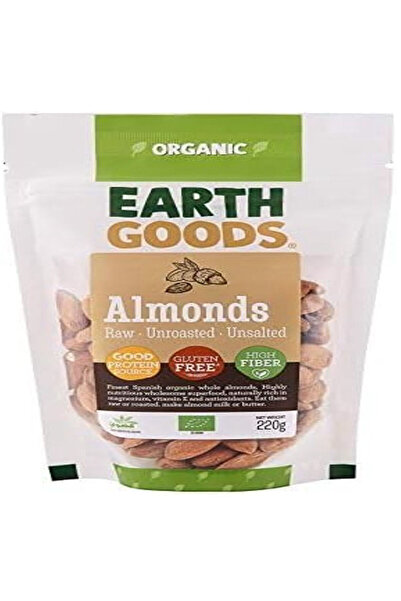 Earth Goods Organic لوز 220 جرام × 6