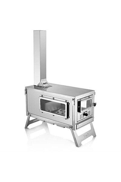 Genel Markalar Paslanmaz Çelik Kuzineli Kamp Çadır Sobası - KM01