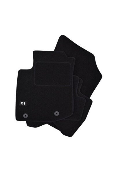 J&J automotive Set covorașe velur cu logo, Citroen C1, 2014-, 4 buc