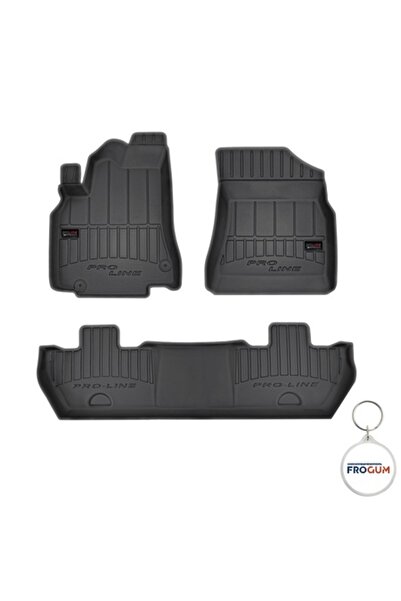 FroGum Set 4 covorașe auto din cauciuc tip tavă ProLine 3D pentru Peugeot Partner II, caroserie Van, fabricate 2008 - 08.