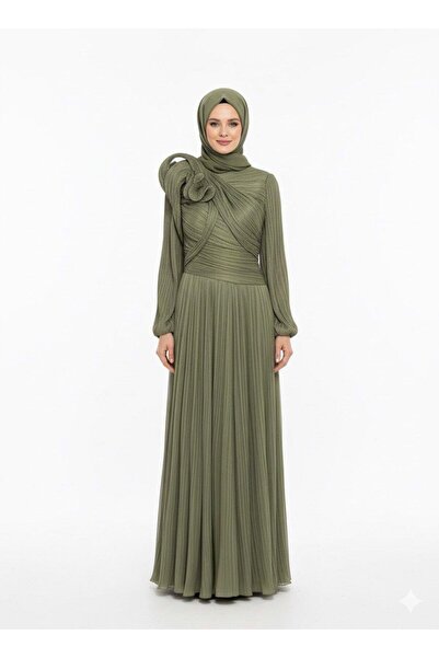 Kenzel Self Accessorised Evening Dress