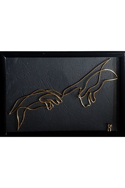 Arta Sarmei Mini Genesis, sculptură din sârmă continuă aurie