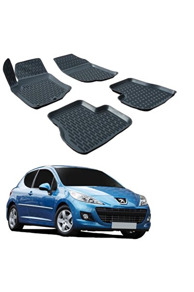 OEM Rubber Tray Mats SCOUTT, Peugeot 207, 2006-2012, 4 pieces