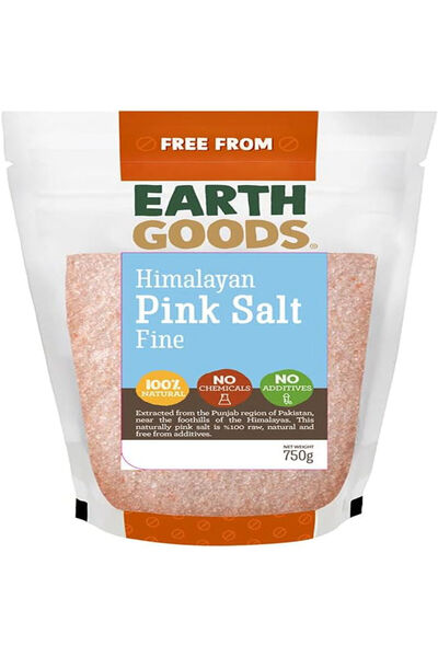 Earth Goods Organic ملح الهيمالايا الوردي 750 جم × 6