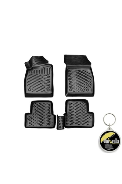 Umbrella Set 4 covorașe auto din cauciuc Premium Line 3D pentru CHEVROLET CRU...