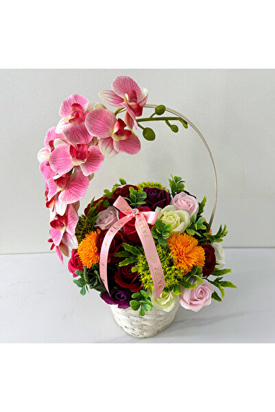 velve Cosulet aniversar Floral Collection, cu orhidee, plante artizanale, tra...