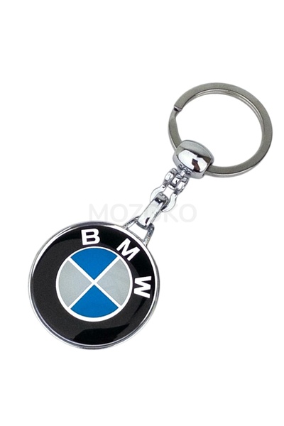 MOZOKO Yüksek Kaliteli Bmw Logolu Damla Baskılı Araç Anahtarlık, Çift Yönlü L...