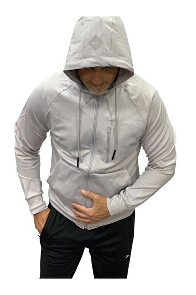 DYNAMO Men's Gray Hooded Diving Fabric Tracksuit Set As-319