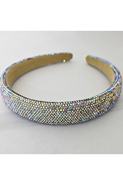 velve Bentita bufanta Medelina, cu pietre incrustate, Multicolor