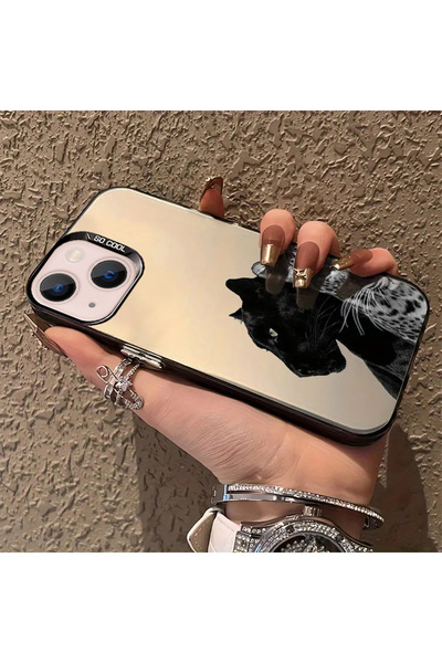 Caseji iPhone 13-14 Uyumlu Kaplanlar Desen Lüx Telefon Kılıfı MK01A
