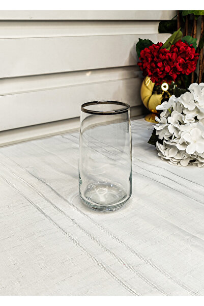 SEÇKİNEV Bern 480Cc Gold&Silver Soft Drink&Water Glass