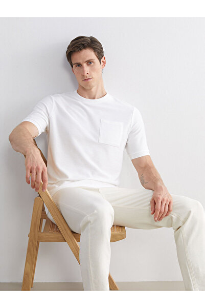 LC Waikiki طاقم الرقبة تي شيرت رجالي