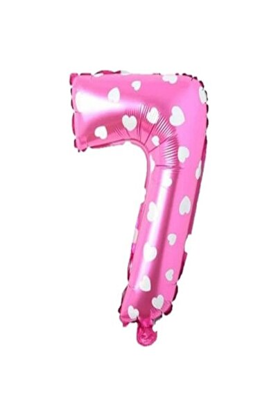 İSTOÇ PARTİ Dotted Pink Color Number Foil Balloon 40 cm - 7