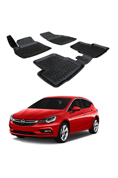 OEM Rubber Tray Mats SCOUTT, Opel Astra, 2015-, 4 pieces