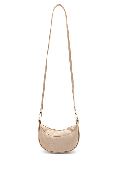minebag Suede Half Moon Women's Crossbody Bag Lance Beige