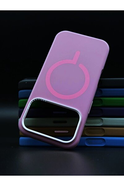 GENERAL جراب MagSafe من السيليكون الممتاز لجهاز iPhone 17 Pro - نحيف، مقاوم للصدمات، مع شحن لاسلكي.