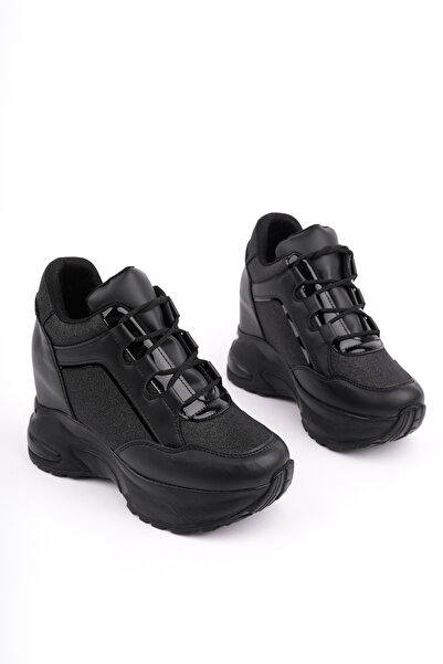 Madam Tarz DNR-429 Šněrovací třpytivé sportovní boty se skrytým podpatkem