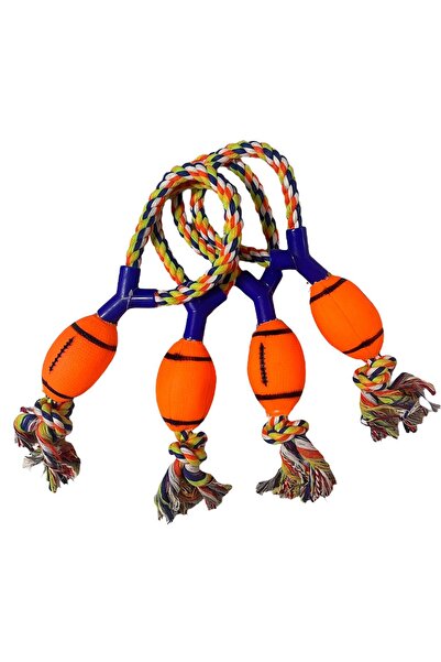 GOLD BE Dayanıklı Halatlı Top Köpek Oyuncağı – Çiğneme ve Getir-Götür Oyunları İçin