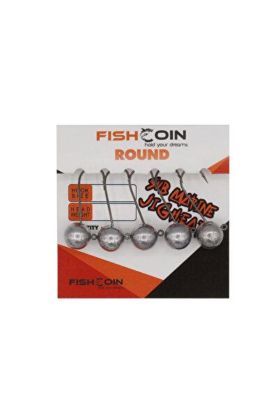 trançabalıkçılık Fishcoin Round Jighead 8numara 1.8 Gram