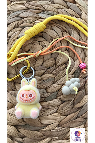 Alışveriş Kasabası سلسلة مفاتيح وزينة حقيبة بشخصية لابوبو الكلاسيكية