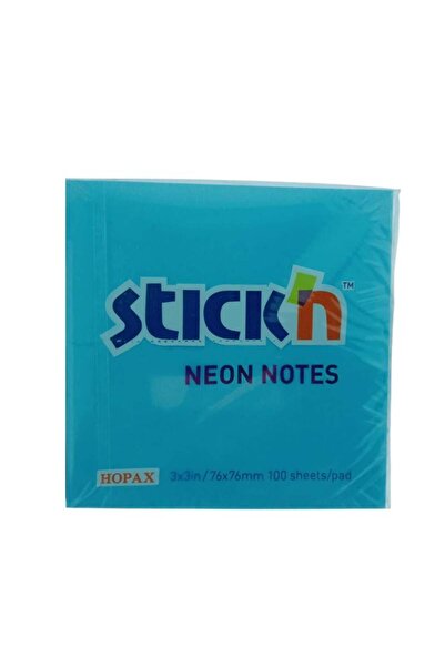 Gıpta Stick'N Post-It Neon Blue 76X76 100 Yp 12'Li Paket
