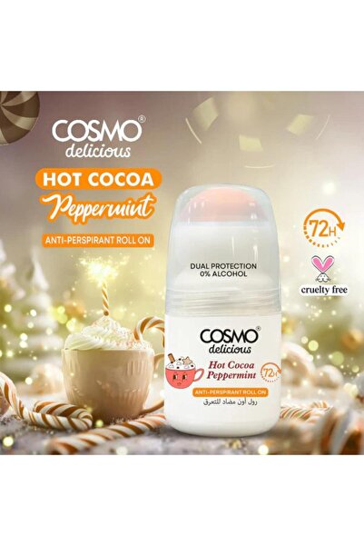 Cosmo Anti-perspirant Roll-On with Hot Cocoa and Mint Scent from Delicious - 50g