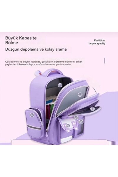 seyuse KUROMİ БАГАТОФУНКЦІОНАЛЬНИЙ ШКІЛЬНИЙ РЮКЗАК У КОРЕЙСЬКОМУ СТИЛІ З АКСЕСУАРАМИ