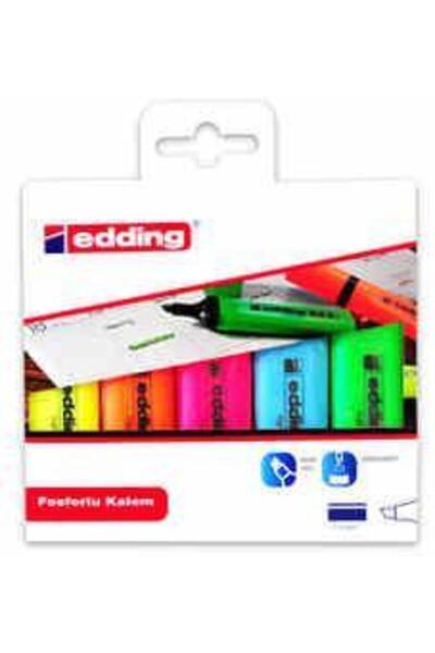 Edding Fosforlu Kalem 5'li Poşet Karışık (ed344)