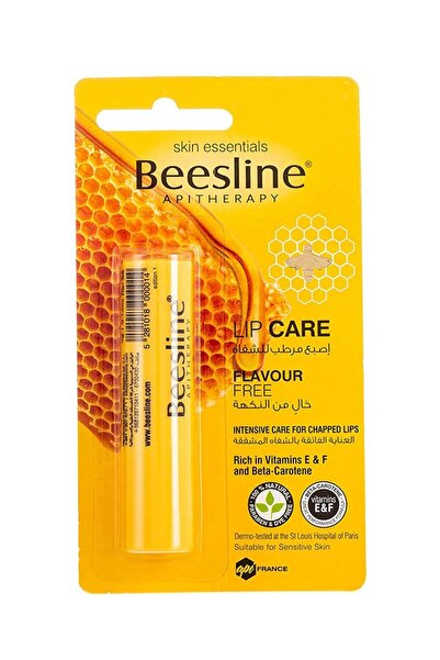 Beesline عناية بالشفاه خالية من النكهات 4 جرام أصفر
